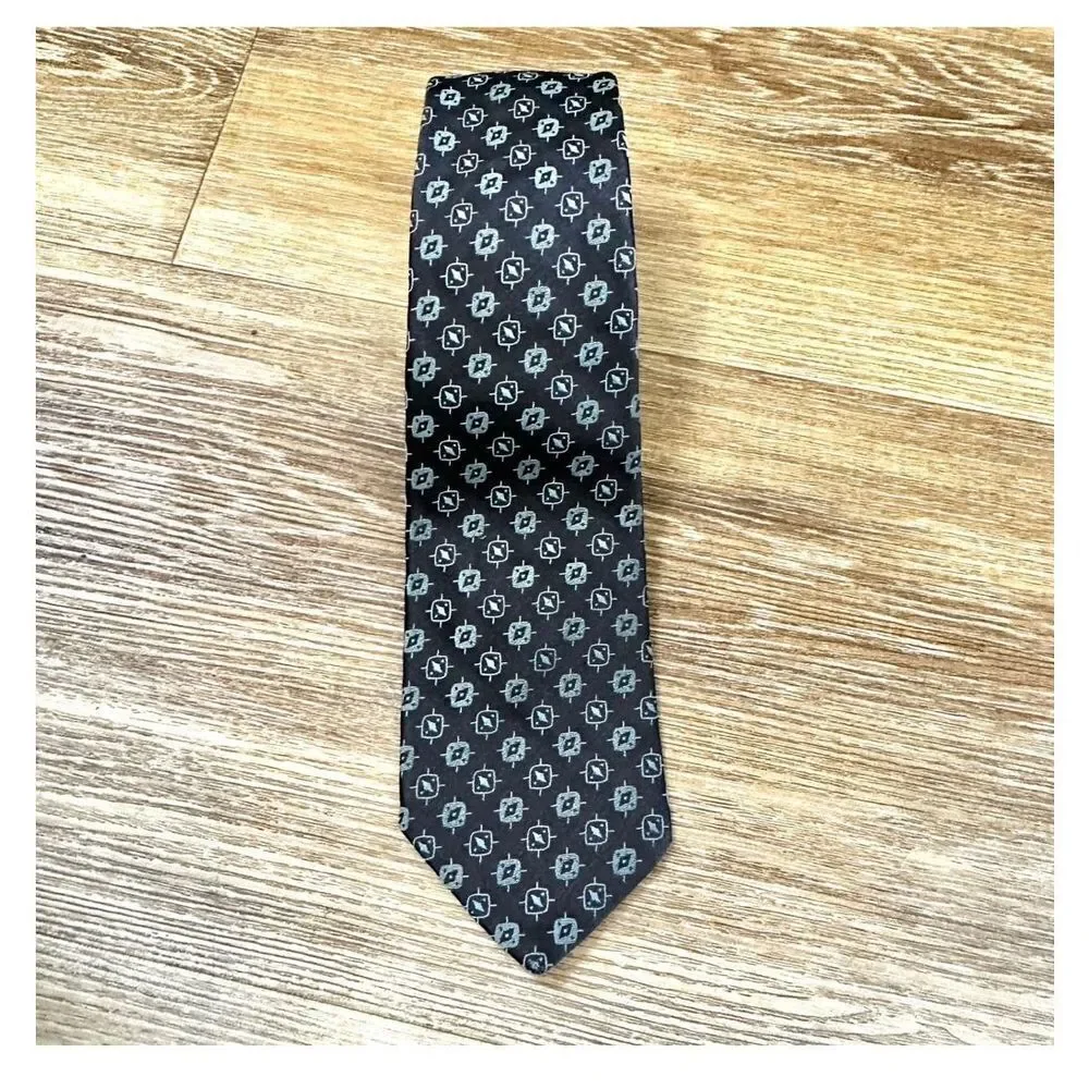 Christian Dior vintage navy silk tie - Picture 11 of 11